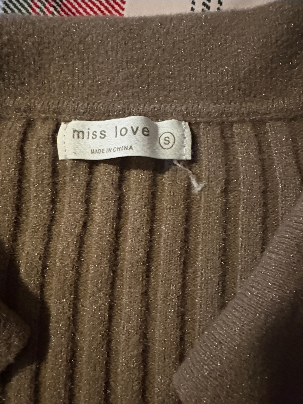 Button-Front Ribbed Collared Cardigan Sweater - Olive - Picture 2 of 3